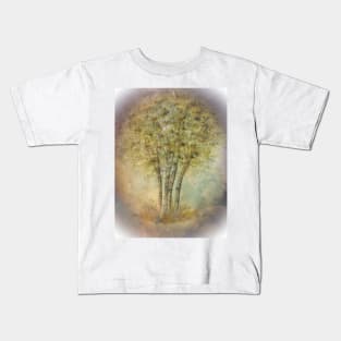 Watercolor Birch Tree Cluster Kids T-Shirt